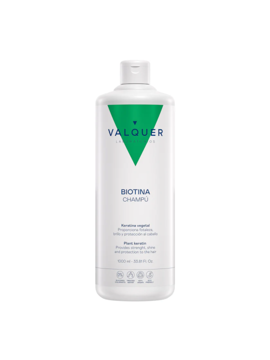 Valquer Laboratorios Champú Biotina 1 Litro Fortaleza Brillo Salud Protección Cabello