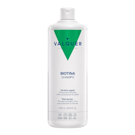 Valquer Laboratorios Champú Biotina 1 Litro Fortaleza Brillo Salud Protección Cabello