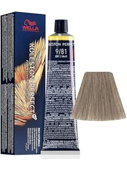 Tinte wella 9/81 koleston Perfect ME rubio muy claro perla ceniza