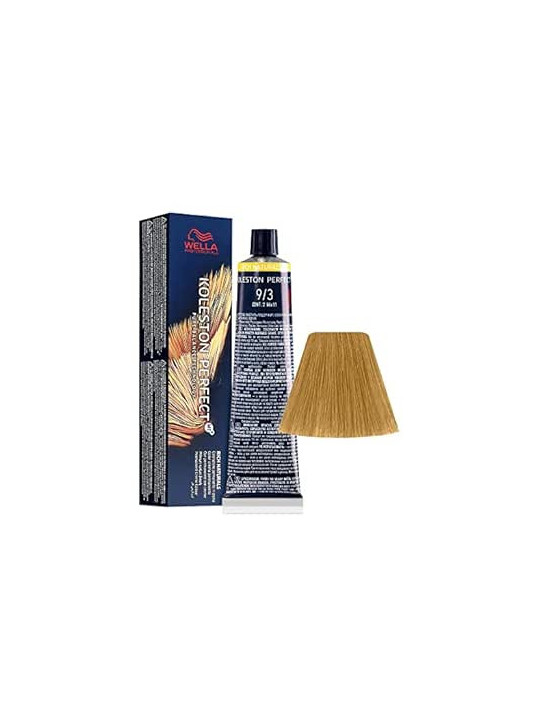 Tinte wella 9/3 koleston Perfect ME rubio muy claro dorado