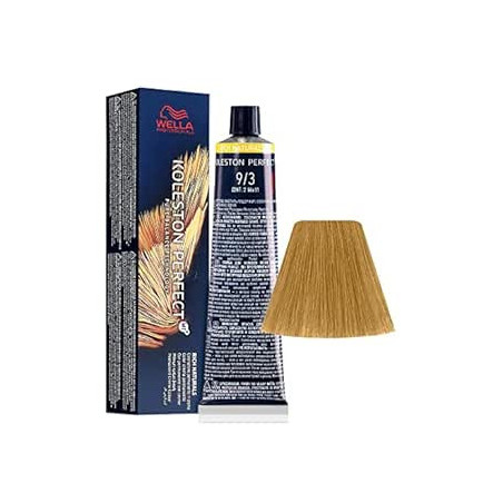 Tinte wella 9/3 koleston Perfect ME rubio muy claro dorado