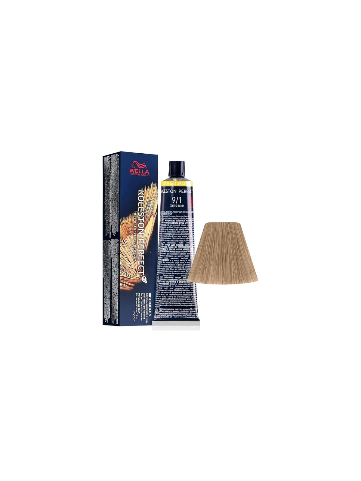 Tinte wella 9/1 koleston Perfect ME rubio muy claro ceniza