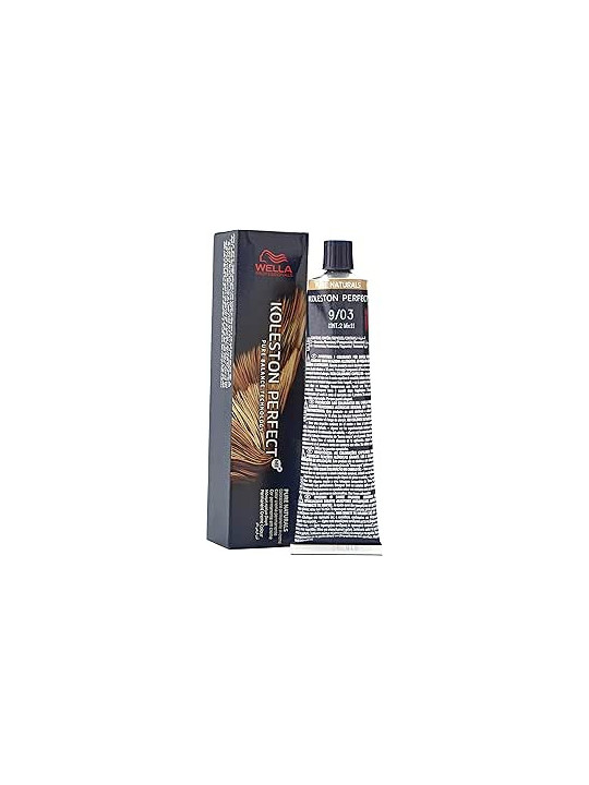 Tinte wella 9/03 koleston Perfect ME rubio muy claro natural dorado
