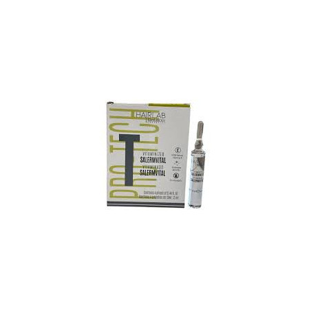 Salerm Cosmetics Vital - Caja 4 Ampollas Capilares 13ml - Repara Cabello Dañado, Brillo Instantáneo