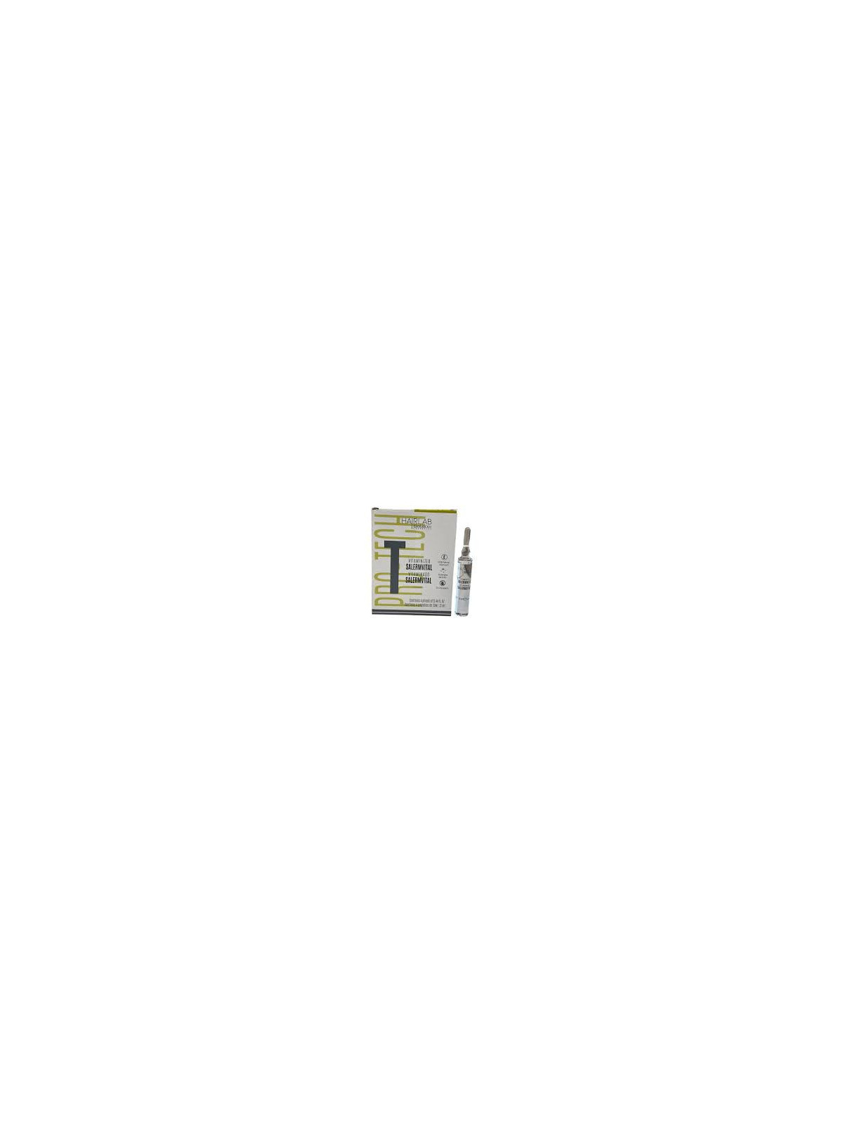 Salerm Cosmetics Vital - Caja 4 Ampollas Capilares 13ml - Repara Cabello Dañado, Brillo Instantáneo