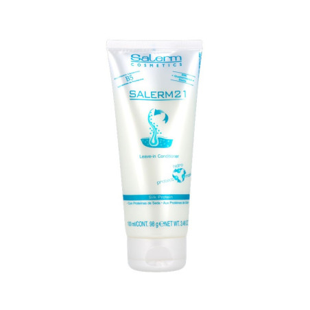Salerm 21 Silk Protein leave in conditioner con proteína de seda Nutrición profunda con o sin aclarado 100ml