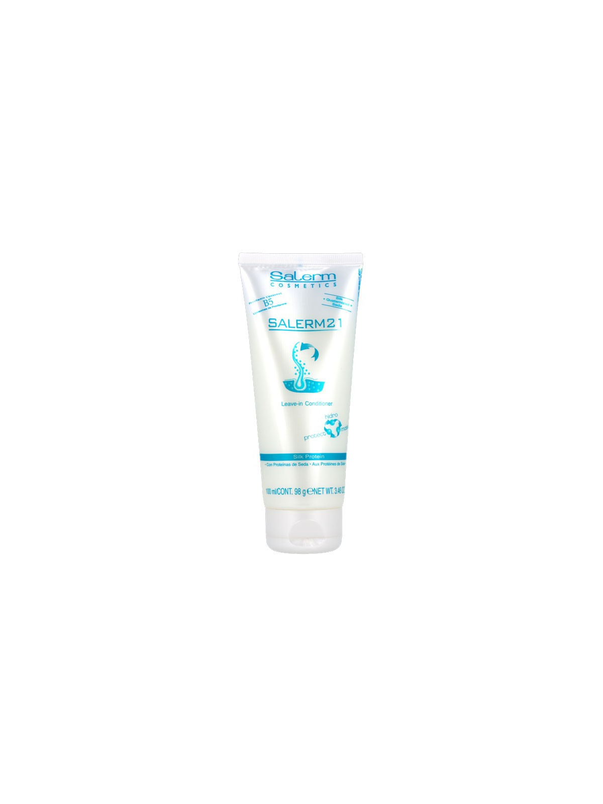 Salerm 21 Silk Protein leave in conditioner con proteína de seda Nutrición profunda con o sin aclarado 100ml
