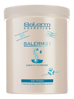 Salerm 21 Silk Protein leave in conditioner con proteína de seda Nutrición profunda con o sin aclarado 1000ml