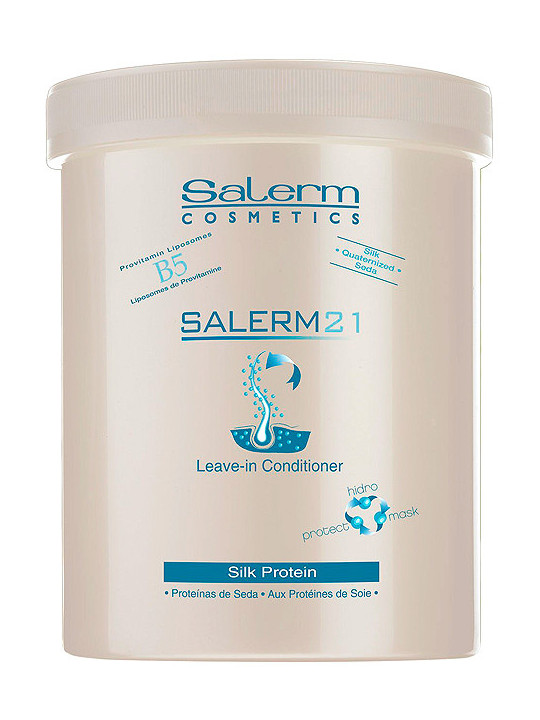 Salerm 21 Silk Protein leave in conditioner con proteína de seda Nutrición profunda con o sin aclarado 1000ml