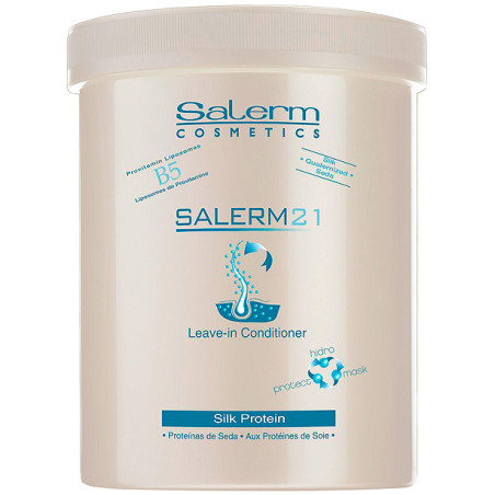Salerm 21 Silk Protein leave in conditioner con proteína de seda Nutrición profunda con o sin aclarado 1000ml
