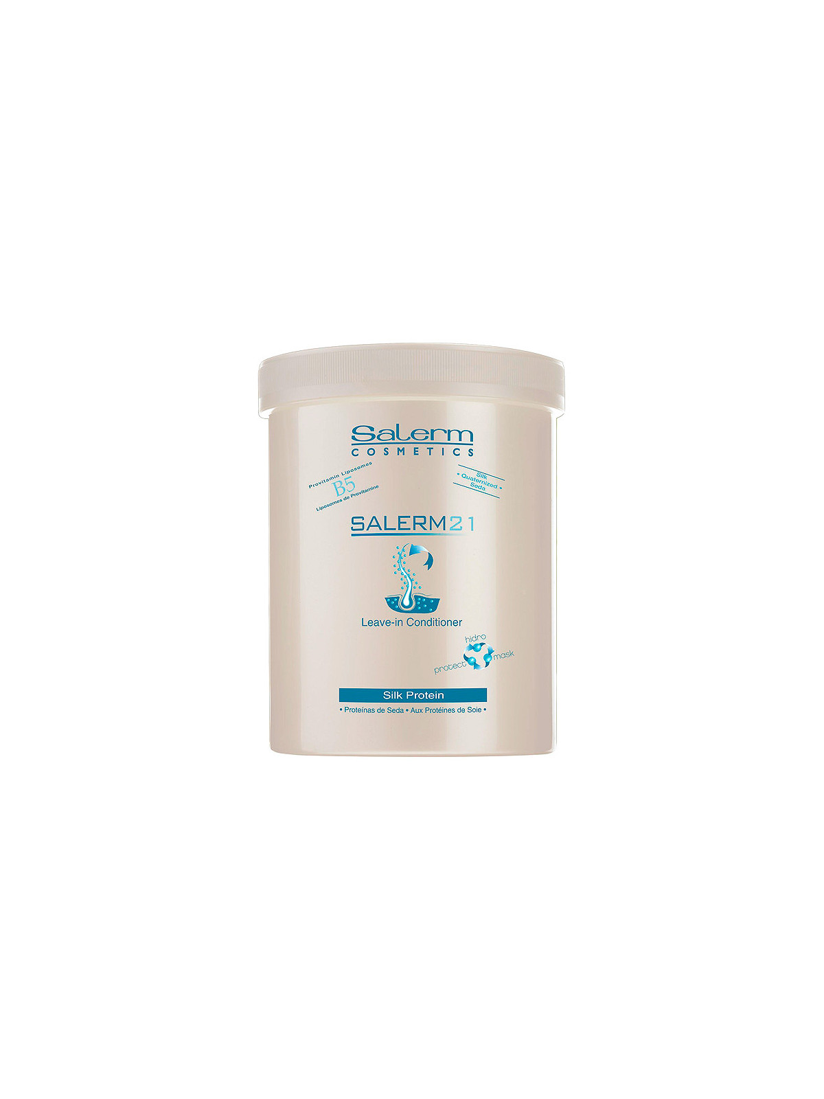 Salerm 21 Silk Protein leave in conditioner con proteína de seda Nutrición profunda con o sin aclarado 1000ml